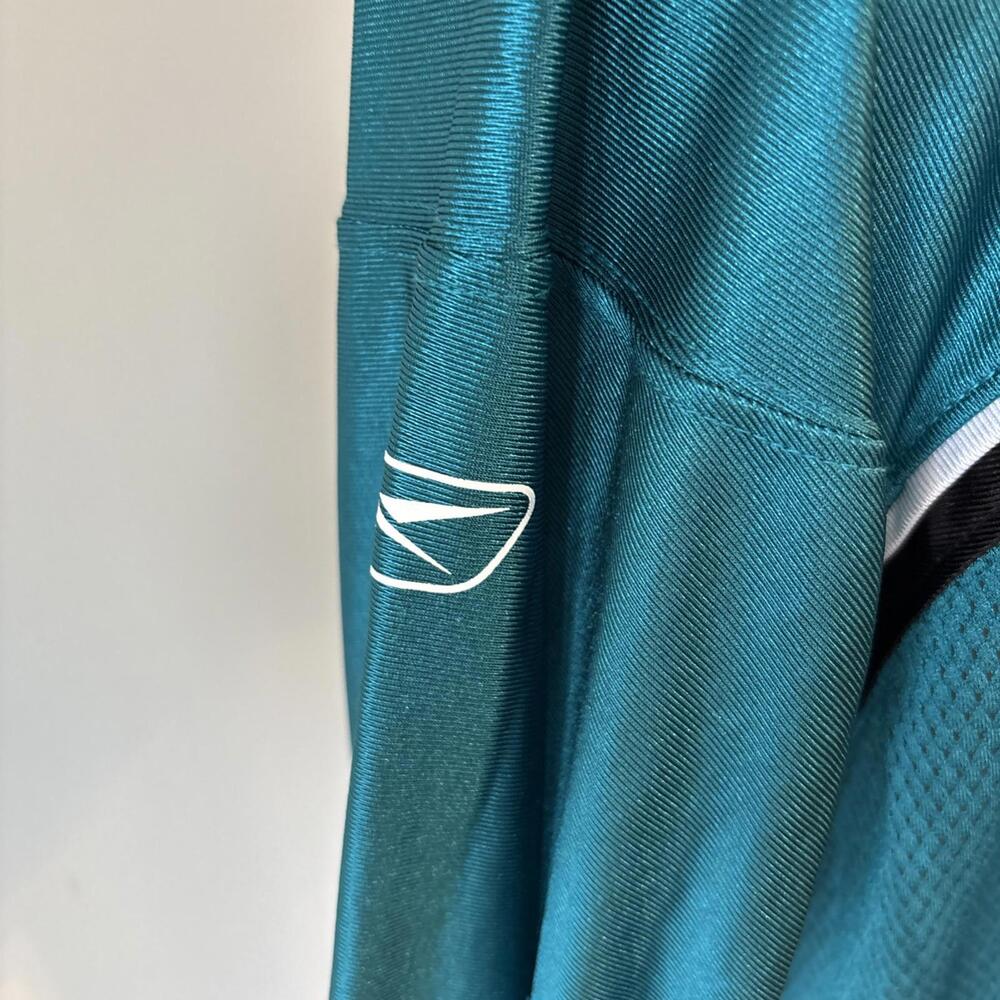 PHILADELPHIA EAGLES Reebok Jersey Blank Men Size LARGE GREEN AND WHITE NFL - Picture 3 of 7